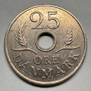 1968 Denmark 25 Ore - Beautiful Coin - #A-045 - Picture 1 of 2