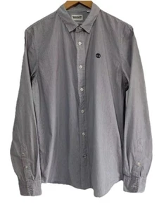 Timberland Mens Long Sleeve Smart Casual Button Up Pinstriped Shirt Size Large - Picture 1 of 19