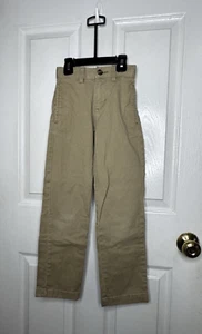 Wonder Nation Khaki Pants Boys Size 8 Slim Straight Leg Adjustable Waist School - Picture 1 of 4