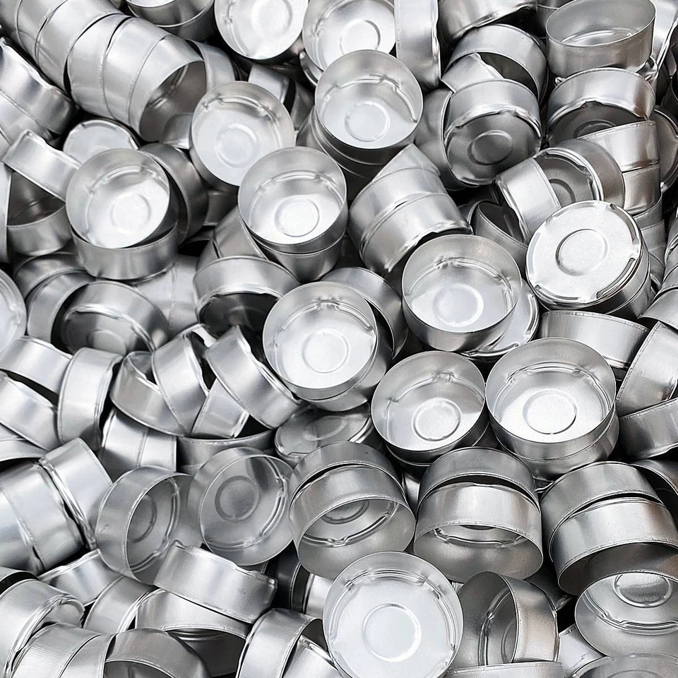 NKLAUS Standard Teelichthüllen Teelichter 37,5mm X 15mm Aluminium Teelichtdose 1212