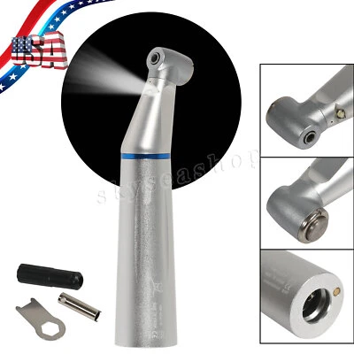 Стоматологический светодиодный противоугольный наконечник электронного генератора в стиле NSK внутренний водяной синий 1:1 - Изображение 1 из 4