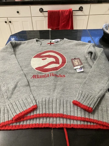 WOMENS NBA Touch by Alyssa Milano Atlanta Hawks All Laced Up Sweater M MED NWT Cover