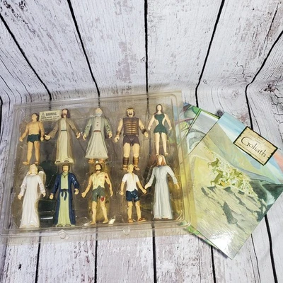 Boneco de ação bíblico Train Up A Child coleção completa 1997 Jesus Job Adam - Imagem 1 de 4