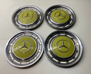 Mercedes W115 W123 W116 W108 Radkappen Radkappe 14 Zoll 618 Mimosengelb Gelb - Bild 1 von 6