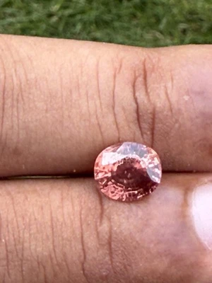 Natural Goldish Malaya Garnet 3.35 Ct Stunning Oval Certified Rare Gemstone AAA - Image 1 of 4