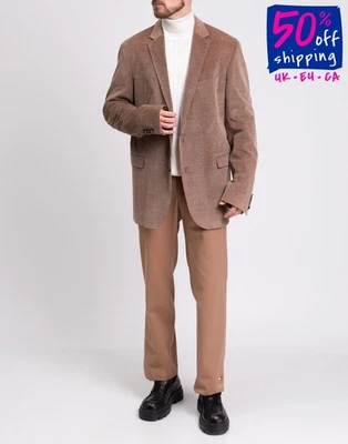 RRP €500 EDUARD DRESSLER Corduroy Blazer Jacket Size XXL Cashmere Blend Shaped - Image 1 of 4