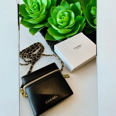 New In Box Chanel VIP Crossbody Lipstick/ Card/Key Purse With Interior Mirror - Image 1 of 4