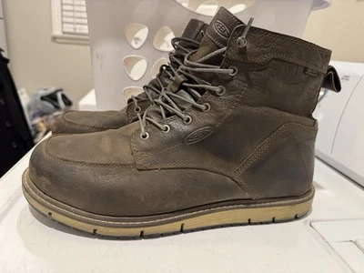 KEEN Men's Utility Leather Steel Toe Work Boots Brown Size 14EE Wide No Inserts - Image 1 of 4