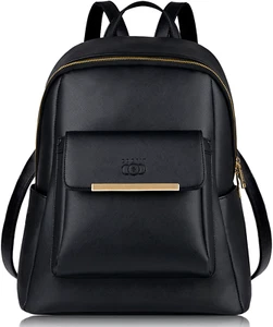 Damen Mode Mehrzweck Freizeit Schule Rucksack Reise Rucksack, schwarz - Bild 1 von 6