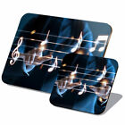 1x Cork Placemat & Coaster Set - Musical Notes Orchestra Musician #16154