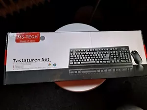 Tastaturenset MS-Tech LT-117m PS/2, schwarz, unbenutzt - Bild 1 von 4