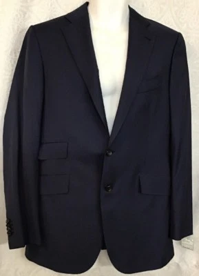 Chaqueta Cesare Attolini Azul Marino Lana Fina Dos Botones Talla 40 R Foto 1 de 4