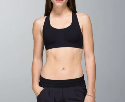 Новый Lululemon женщин черный 36B Bitty бюстгальтер спортивный бюстгальтер $68 верхний работает - Изображение 1 из 4