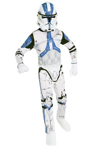 Clone Trooper Kids Costume Licensed Star Wars Fancy Dress Outfit