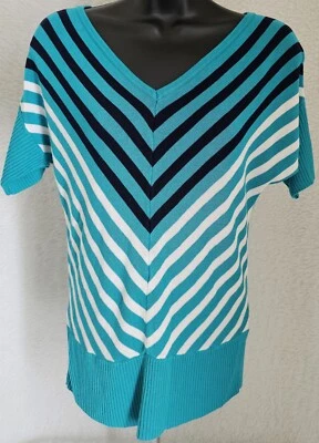 New York & Company Womens Sweater Shirt Top Blouse Size XS X Small Short Sleeve - Image 1 of 4