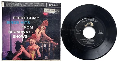 Perry Como Sings Hits from Broadway Shows:  EPA 728:  VG+:  SHIPS FREE & INSURED - Image 1 of 4