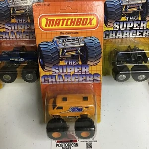 1985 MATCHBOX SUPER CHARGERS SC4 ORANGE ROLLIN THUNDER VAN MONSTER TRUCK 1/64 - Bild 1 von 7