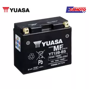 Batería Yuasa Yt12B-Bs Activada Para DUCATI Multistrada 620 950 1000 - Imagen 1 de 7