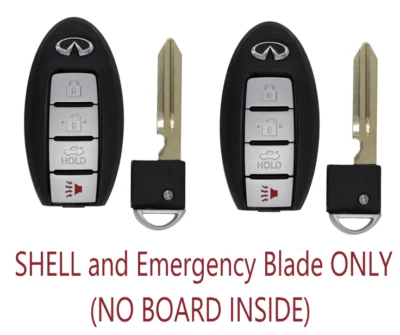 X2 Nueva llave inteligente carcasa para Infiniti G25/35/37 EX35 Q40/60 2008-2013 KR55WK48903 Foto 1 de 4