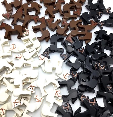 LEGO CABALLO MINIFIGURAS CASTILLO CABALLERO CORCEL ANIMALES ¡TÚ ELIGES EL COLOR! Foto 1 de 2