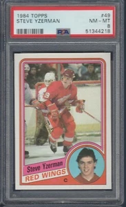 Steve Yzerman RC 1984-85 TOPPS 1984-85 Nº 49 PSA 8 57142 - Imagen 1 de 2