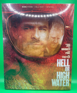 HELL OR HIGH WATER (4K UHD, Blu-Ray, Digital, Limited Edition STEELBOOK) NEW
