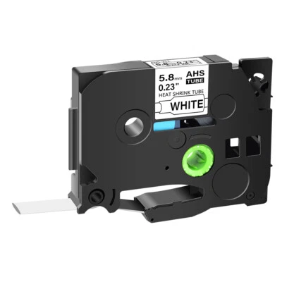 DIGI Heat-Shrink Tube Label Tape for Brother HSe-211 HSe211 PT-E300 E500 5.8mm 0.25"