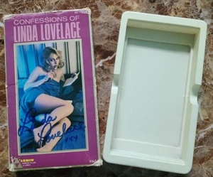 RAR: Linda Lovelace Erotik Filmstar signiert/signiert VHS Box Cover - Bild 1 von 4