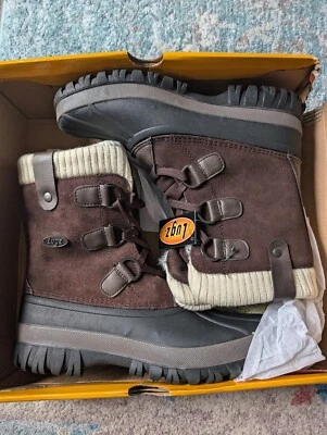 Bota para mujer Lugz Stormy 6 pulgadas, roja marrón/crema/falco. negra, talla 9 WSTORMV-7045 Foto 1 de 4