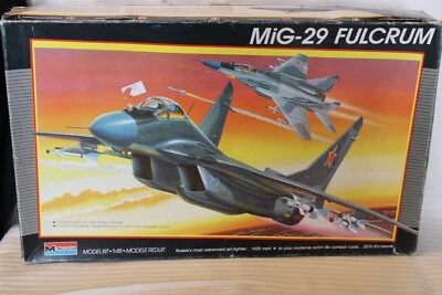 Monograma Escala 1/48, Kit Modelo Jet Fulcrum MiG-29, 5825 BN Caja Abierta Foto 1 de 3