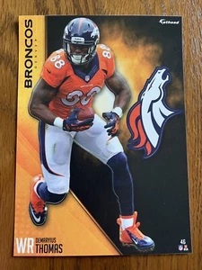 DEMARYIUS THOMAS 2016 Denver Broncos uni w/ Logo Fathead Mini L@@K Card #46 - Picture 1 of 2