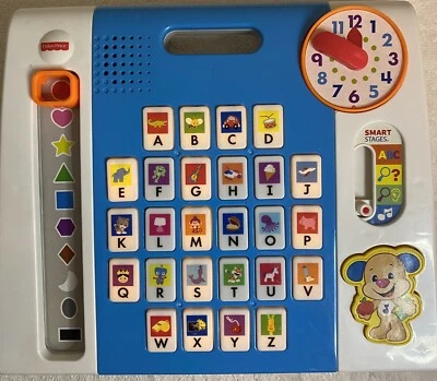 Fisher Price Ríe y Aprende de la A a la Z Almohadilla Inteligente Alfabeto de Cachorro Juguete PROBADO Foto 1 de 3