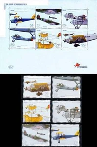 PORTUGAL 1999 AIRFORCE / PLANES set + S/s MNH AVIATION, MILITARY TRANSPORT - Picture 1 of 1