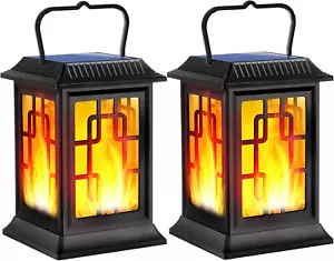 Solar Lanterns Outdoor Waterproof Hanging Solar Lanterns Garden Lights Solar Pow - Picture 1 of 7