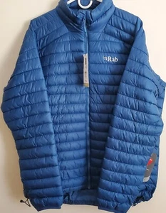 Rab Cirrus Insulated Puffer Jacket Full Zip Blue Men’s Medium - New - Picture 1 of 6