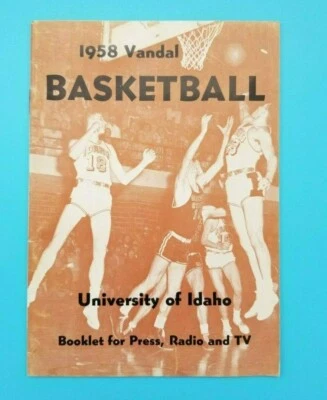IDAHO VANDALS - COLLEGE BASKETBALL  MEDIA GUIDE - 1958 1959 - Image 1 of 3