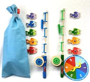 Melissa & Doug Catch & Count Wooden Fishing Game 17" - Picture 1 of 9
