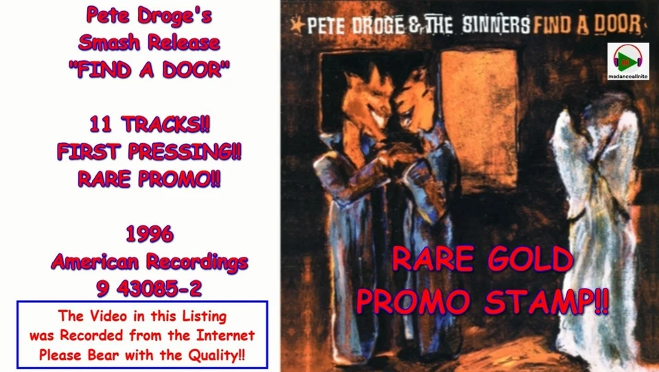 Pete Droge & The Sinners - Find a Door (CD,1996,American,1st Ed) RARE GOLD PROMO Foto 1 de 4