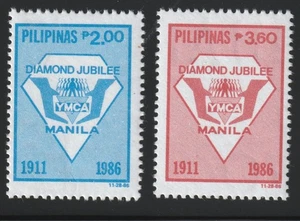 Philippinen 1987 Sc # 1823-24 CVJM MNH OG - Bild 1 von 1
