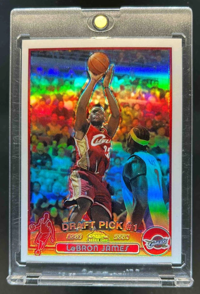 2003-04 Topps Chrome Lebron James Refractor Rookie RC #111 Cavaliers - Image 1 of 2