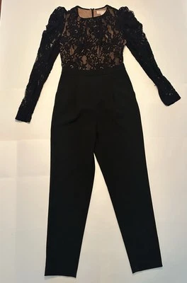 Macacão Michael Michael Kors preto renda manga longa tamanho 4 - Imagem 1 de 4