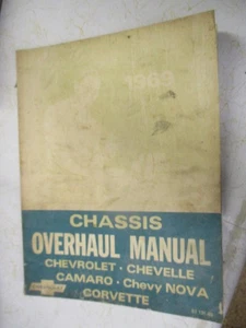 1969 Chevrolet Car Chassis Overhaul Manual Camaro Corvette Malibu - Picture 1 of 3