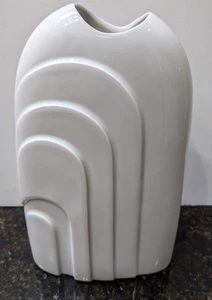 Vintage BAVARIA Gerold Porcelain Vase Western Germany No. 7862, White Midcentury - Picture 1 of 8