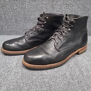 Wolverine Men's 1000 Mile Black Plain Toe Original Boots Size 13 D USA W40048 - Picture 1 of 10