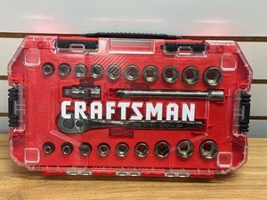 Craftsman 3/8 in. drive Metric and SAE 6 Point Socket and Ratchet Se (TDW039064) - Picture 1 of 2