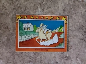 Tarjeta coleccionable 1976 Paul Revere's Ride Scholastic Magazines An American History - Imagen 1 de 2