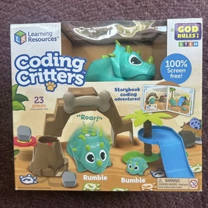 Brand New- Learning Resources Coding Critter Rumble & Bubble 23-pieces STEM toy - Picture 1 of 9