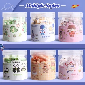 35PCS/Box Solid Color Pencil Protective Case Pen Tip Protector Students - Afbeelding 1 van 16