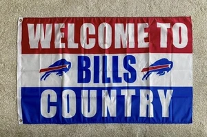Welcome To Buffalo Country Flag, Buffalo Football Outdoor Decor, Buffalo Fan - Picture 1 of 1