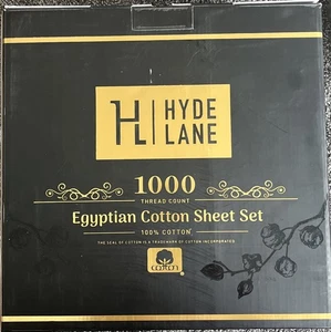 NEW Hyde Lane 1000 Thread Count Taupe 100% Cotton Sheet Set California KING - Picture 1 of 7